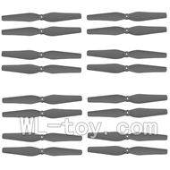 SYMA X8 X8C RC Quadcopter Parts-13 Main rotor blades(16pcs)-Black